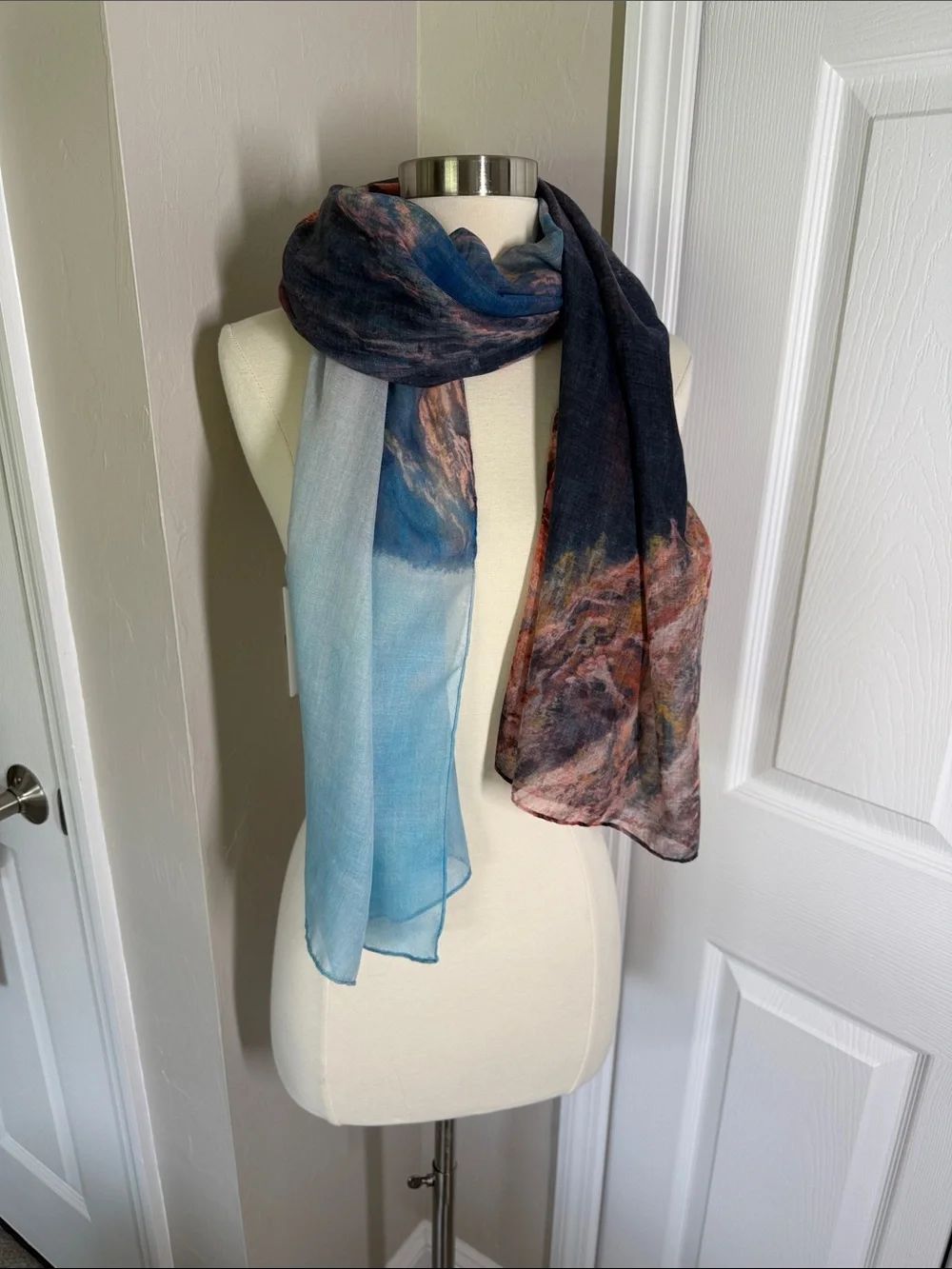 McGovern & Co The Park Scarf- National Park Grand Canyon scene Art to Wear